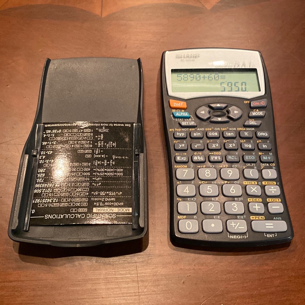 Sharp EL-531w Scientific Calculator with advanced D.A.L.